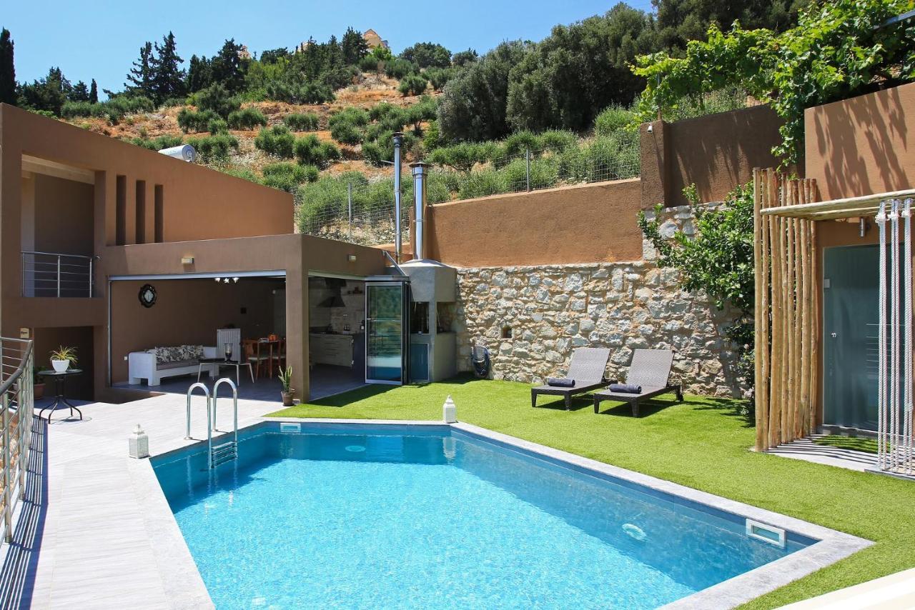 הרקליון Design Villa Nicol - Heated Pool - Summer Kitchen מראה חיצוני תמונה