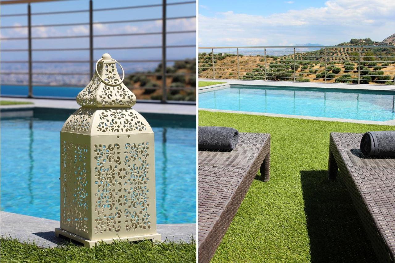 הרקליון Design Villa Nicol - Heated Pool - Summer Kitchen מראה חיצוני תמונה